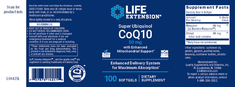 Load image into Gallery viewer, Super Ubiquinol CoQ10 w/ Shilajit 50mg
