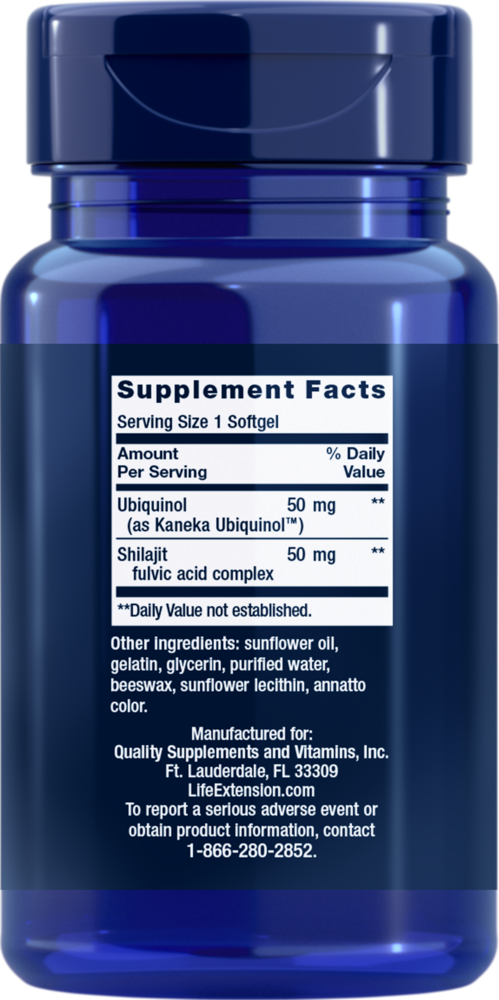 Super Ubiquinol CoQ10 w/ Shilajit 50mg