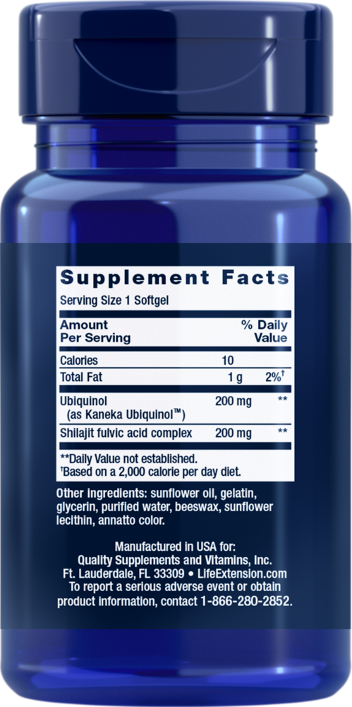 Super Ubiquinol CoQ10 w/ Shilajit 200mg